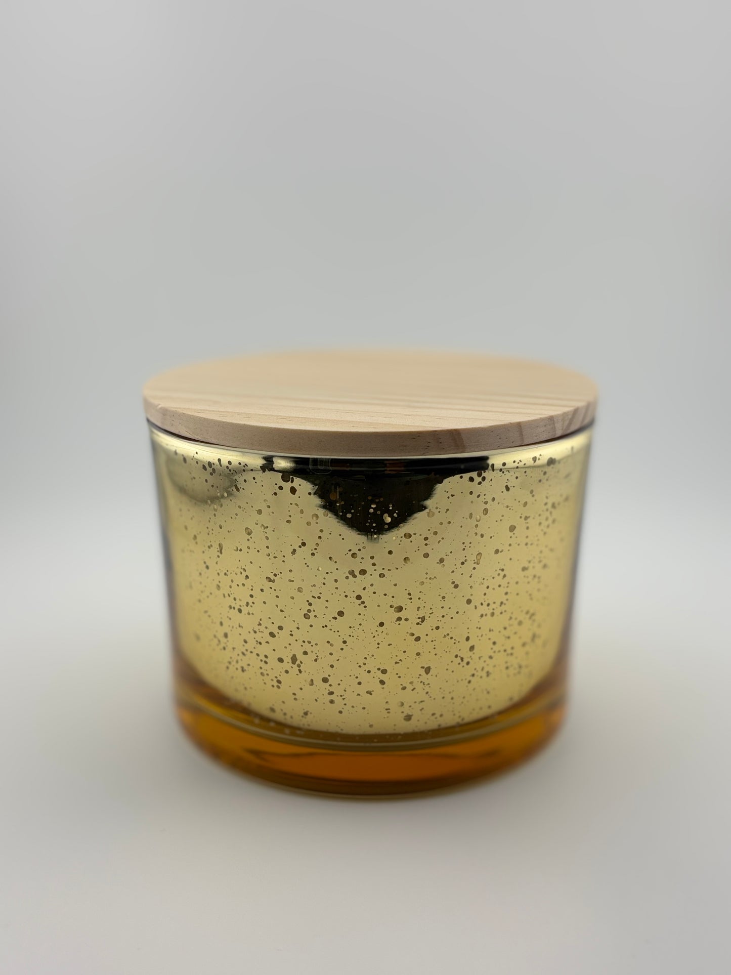 16oz Gold Speckle With Wood Lid