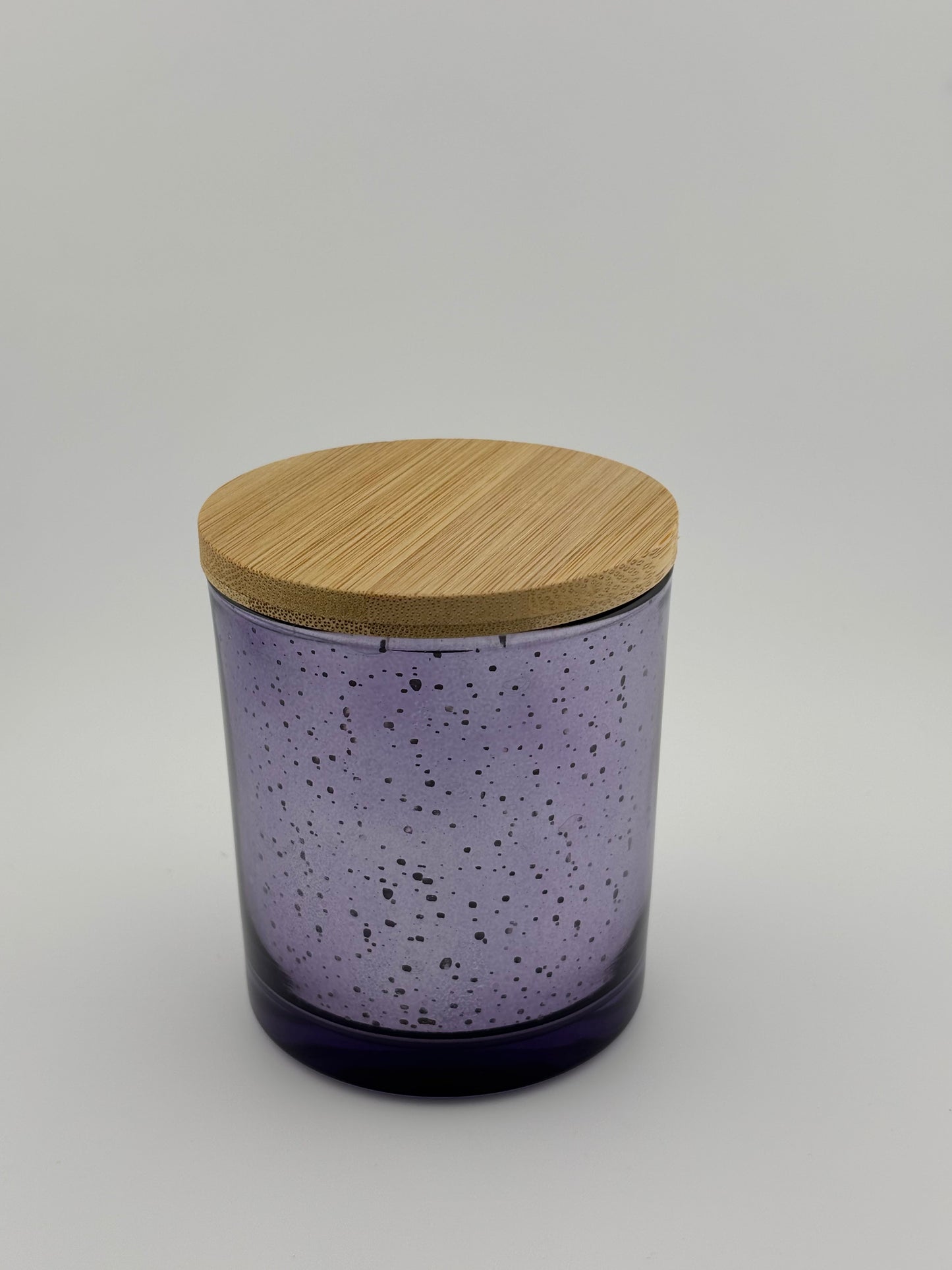 8oz Purple Speckle With Bamboo Lid