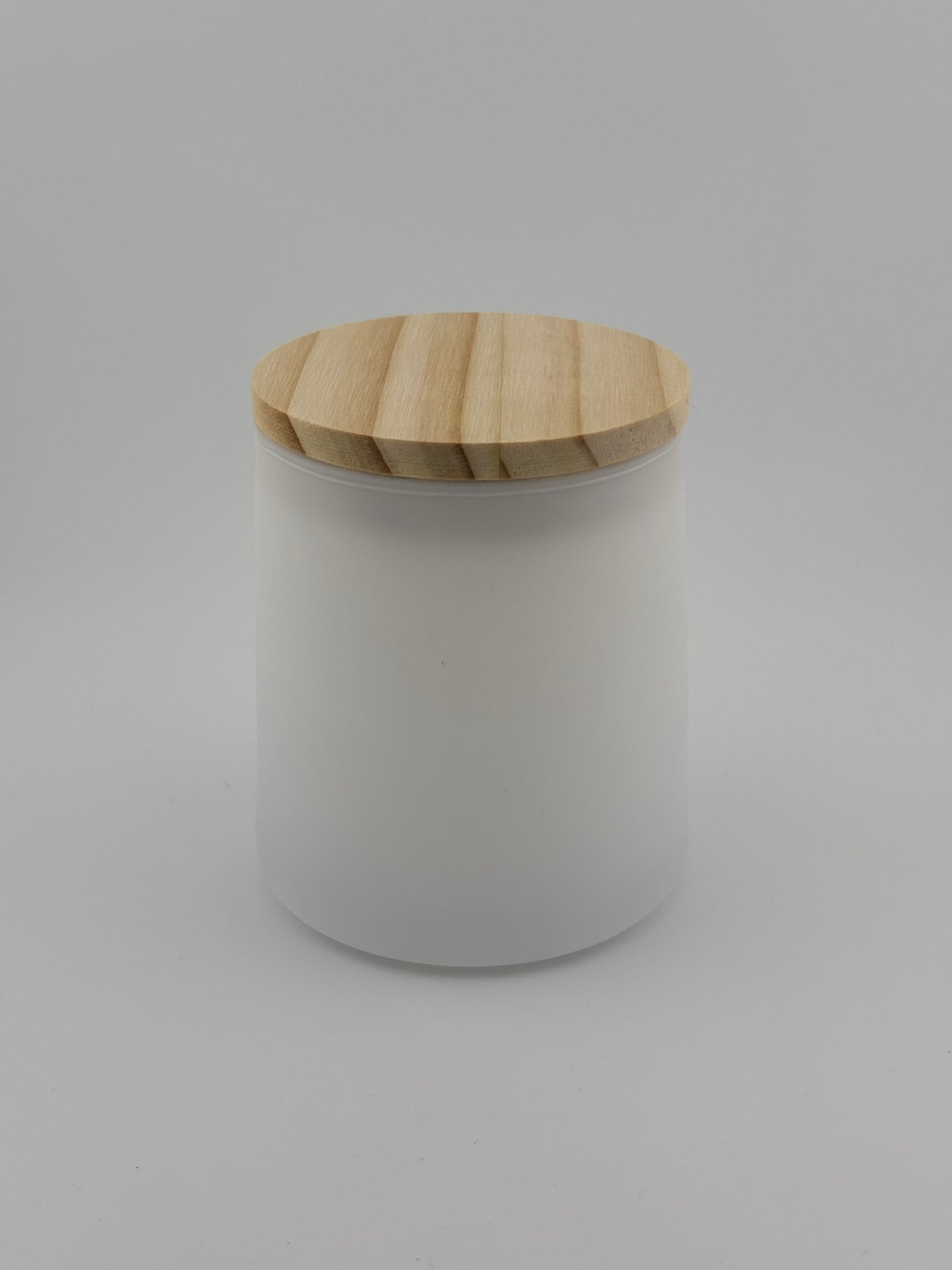 9oz Matte White With Wood Lid