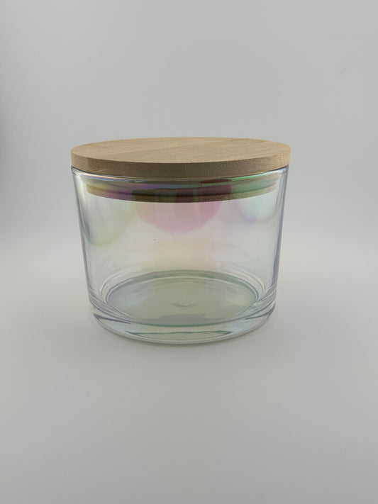16oz Iridescent With Bamboo Lid