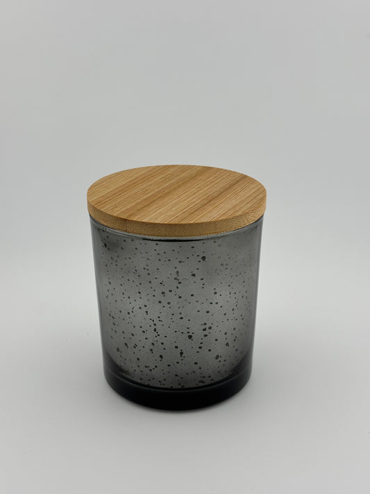 8oz Silver Speckle With Bamboo Lid