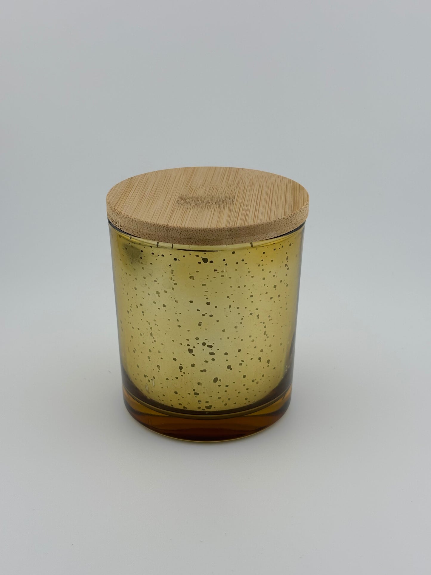 8oz Gold Speckle With Bamboo Lid