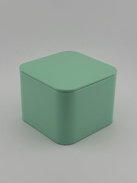8oz Square Mint Tin With Metal Lid