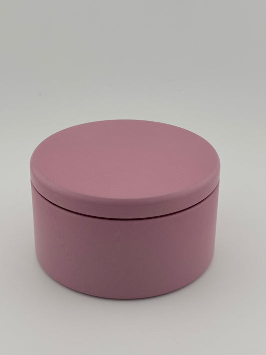 8oz Blush Pink Tin With Metal Lid